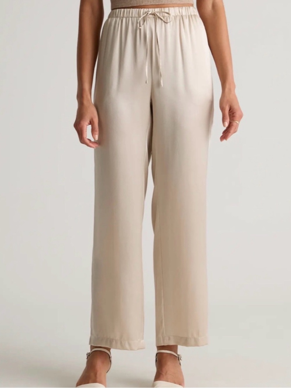 Quince 100% silk drawstring pants - Picture 2 of 5